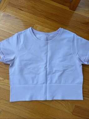 aerie Lavender Sidewalk Cropped Tee